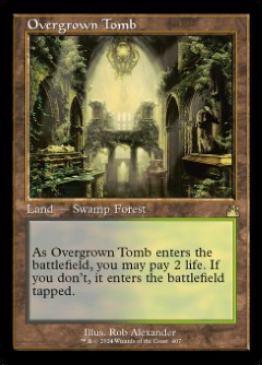 Overgrown Tomb Ravnica Remastered Retro Frame